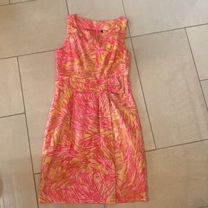 Just Taylor pink and yellow dress, size 8.